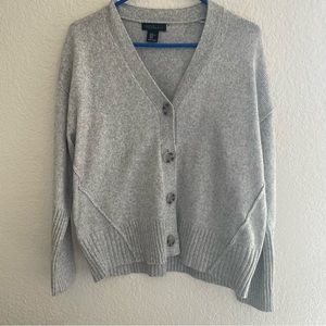 Rachael Zoe gray button cardigan sweater size XL